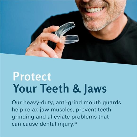 Mouth Guard for Grinding & Clenching Teeth BPA Free 4 Guards for Adults & Kids - Picture 5 of 7
